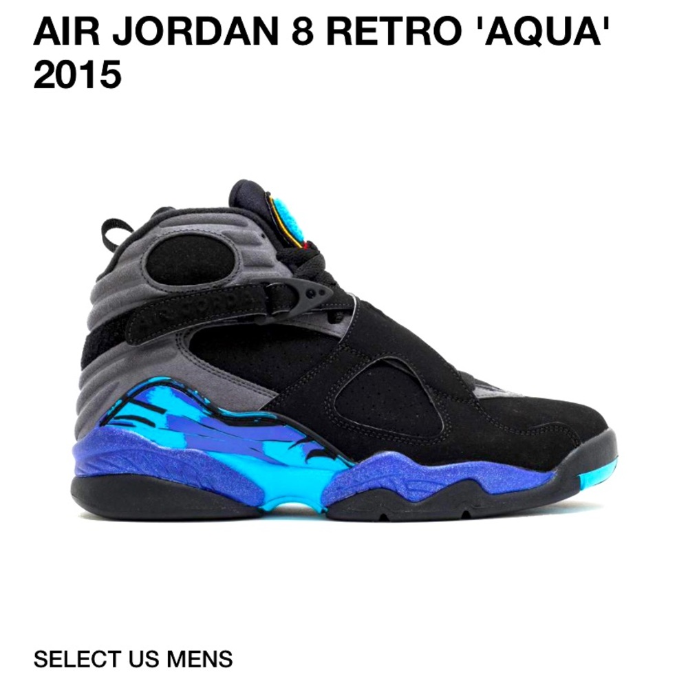 Sneakers: Aqua #8 Jordan 2015 classics